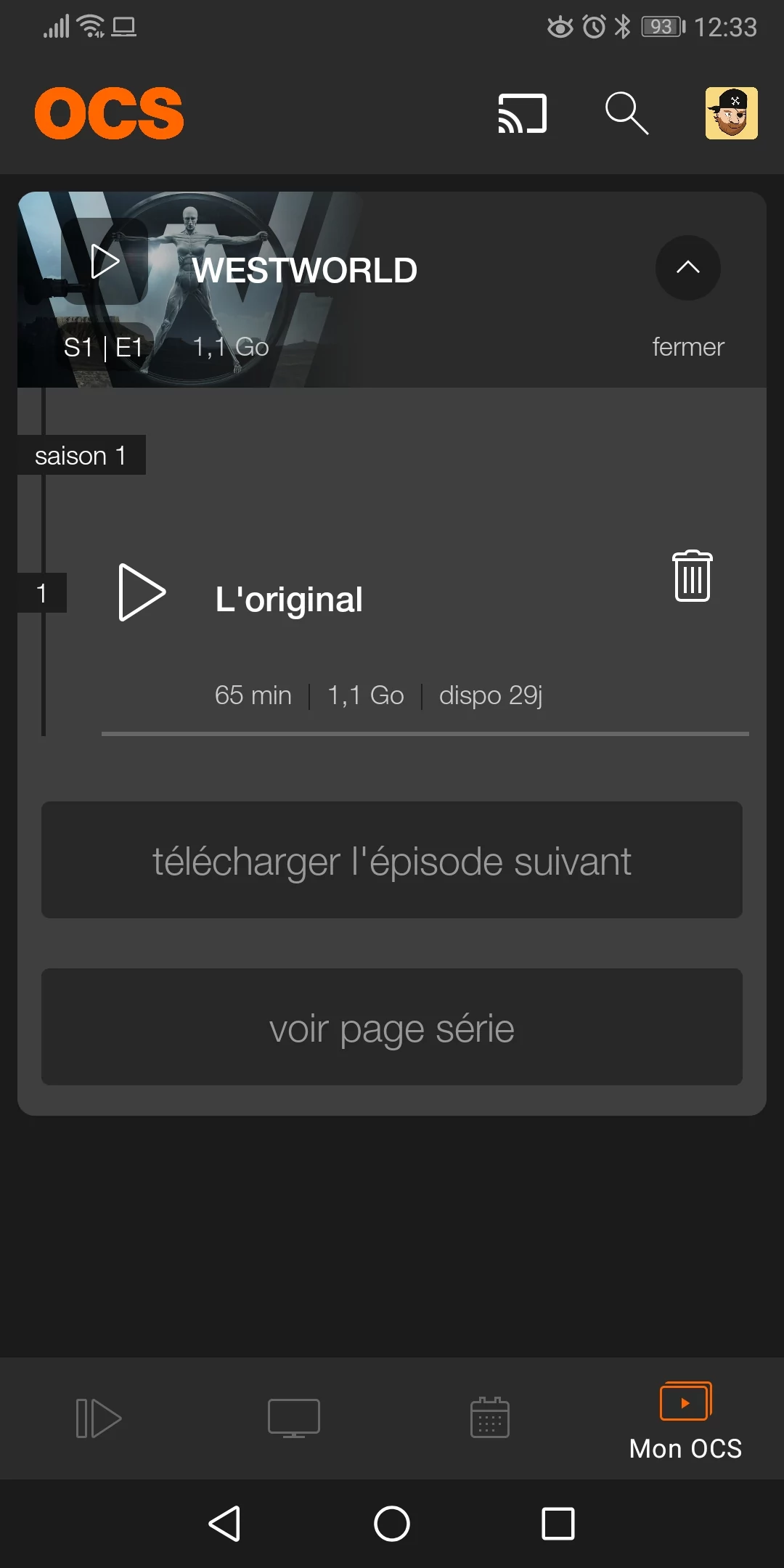 OCS © Capture d'écran