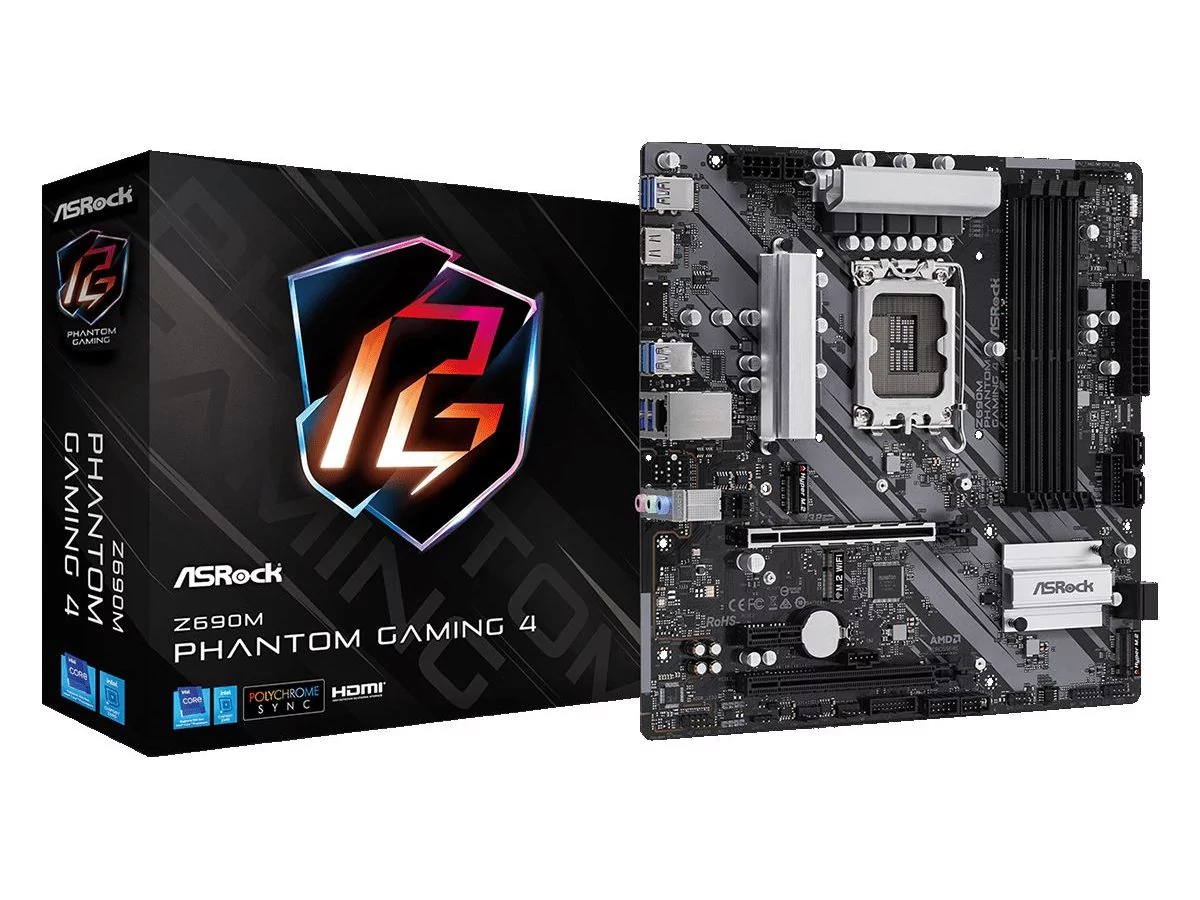 ASRock Z690 Phantom Gaming 4 mATX © ASRock