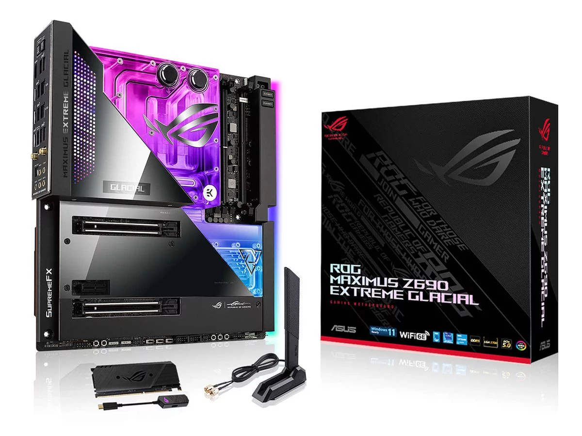 Asus ROG Maximus Z690 Extreme Glacial © Asus