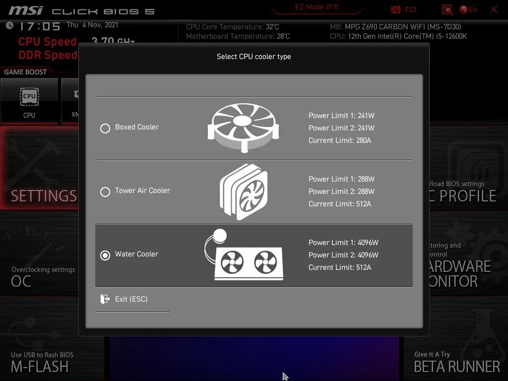 MSI MPG Z690 Carbon WiFi © Nerces