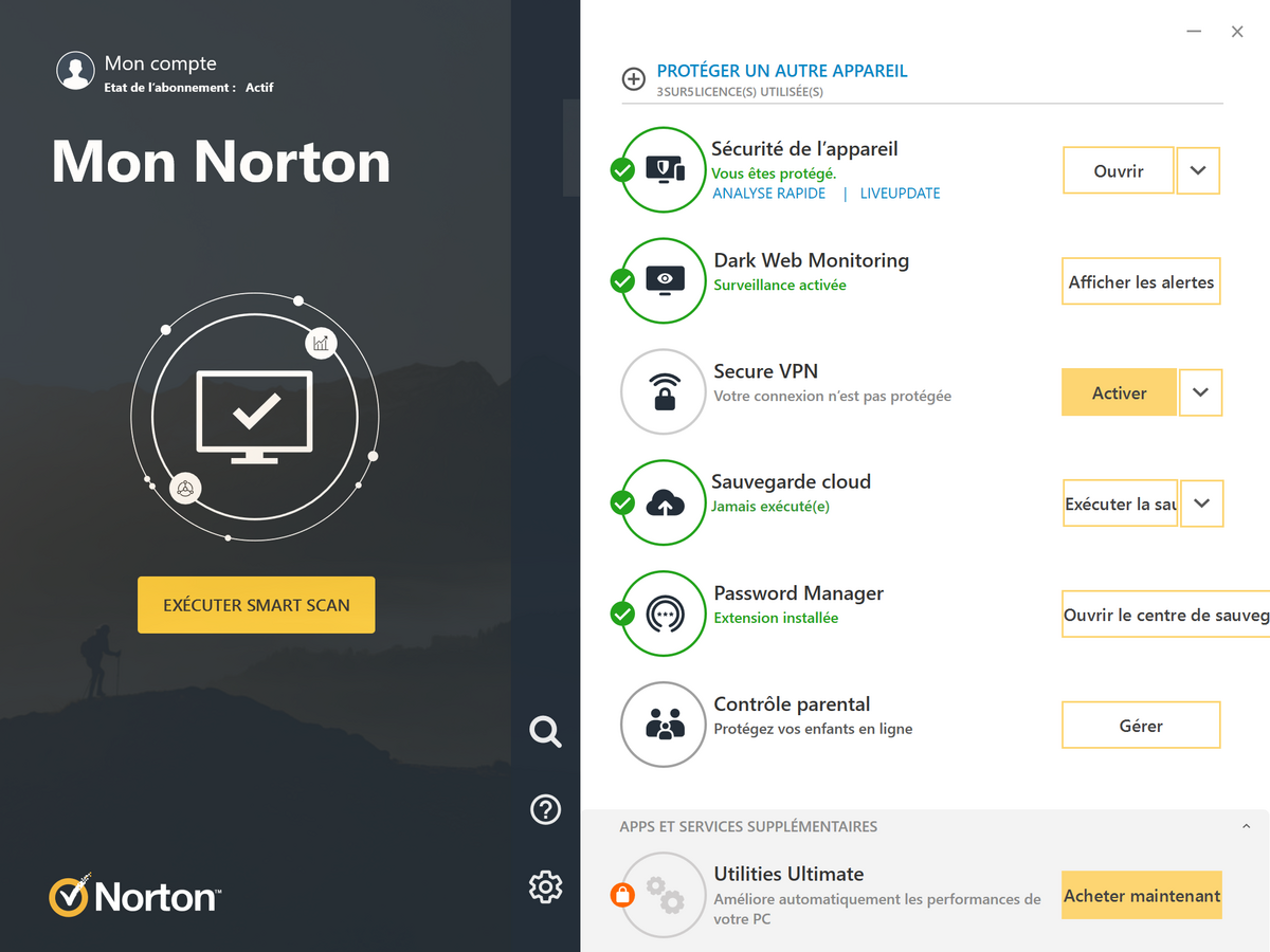 Norton 360 2022 © Clubic/Stephane Ruscher