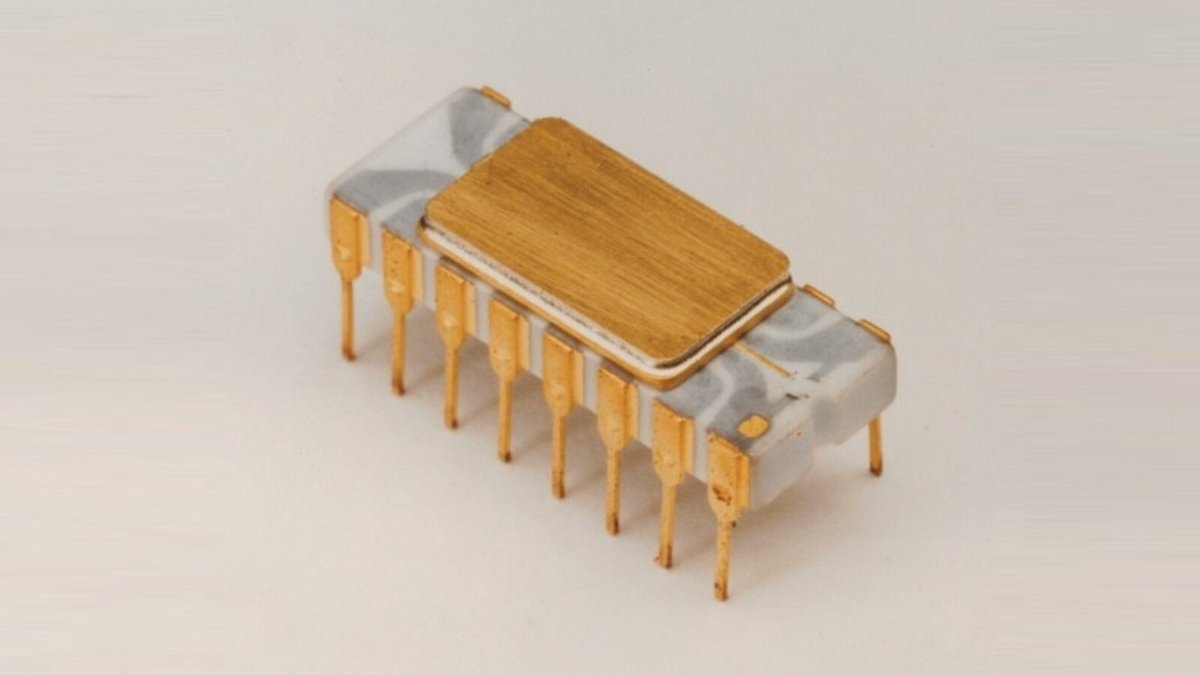 Le microprocesseur 4004 (© Intel)