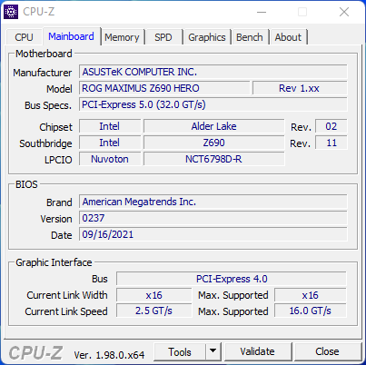Asus ROG Maximus Z690 Hero © Nerces