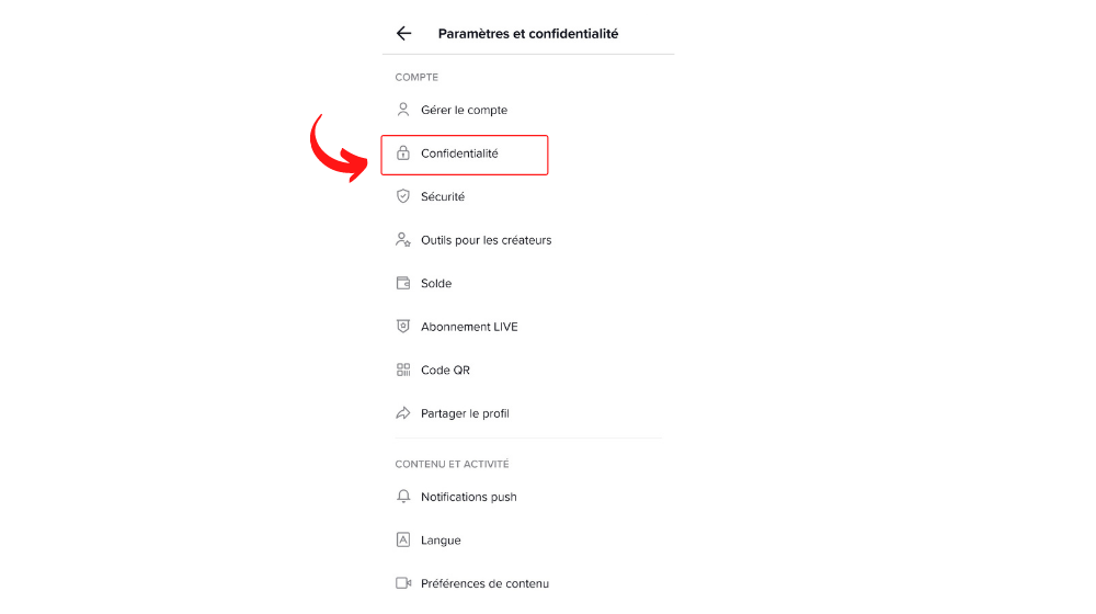 TikTok Confidentialite © © TikTok