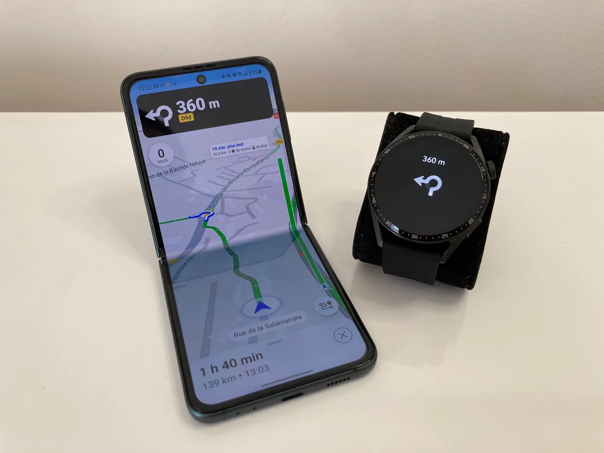 Huawei Watch GT 3 - Petal Maps © Johan Gautreau