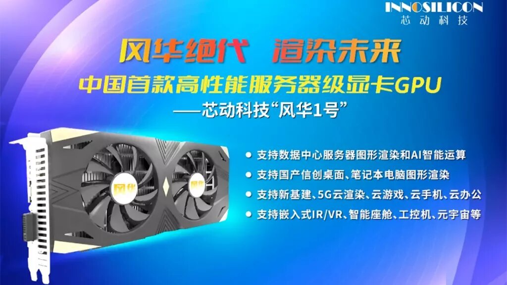 Le Chinois Innosilicon présente une carte graphique à base de GPU Fenghua dotée de GDDR6X