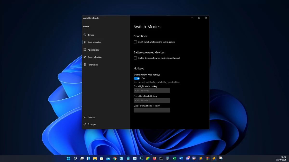 auto dark mode