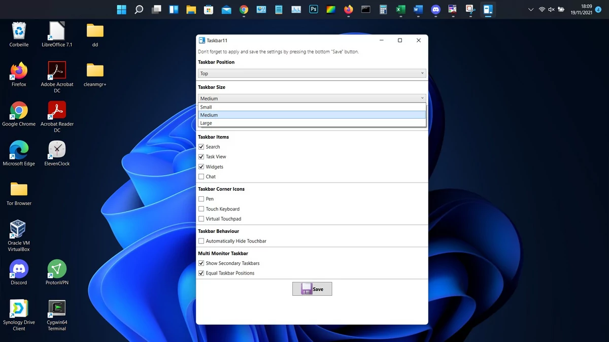 taskbar11 © clubic.com