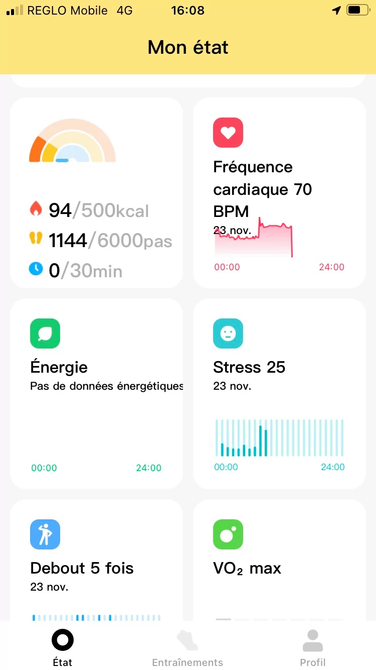 Xiaomi Wear Lite - Onglet 1-2 © Johan Gautreau