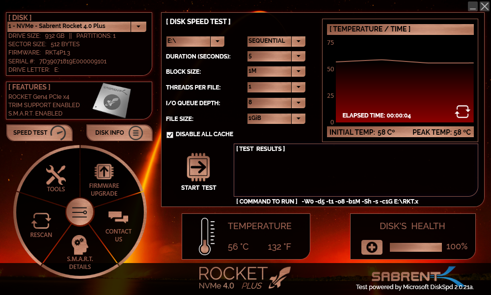 Sabrent Rocket 4 Plus + Dissipateur PS5 © Nerces