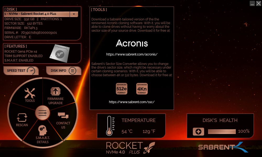 Sabrent Rocket 4 Plus + Dissipateur PS5 © Nerces