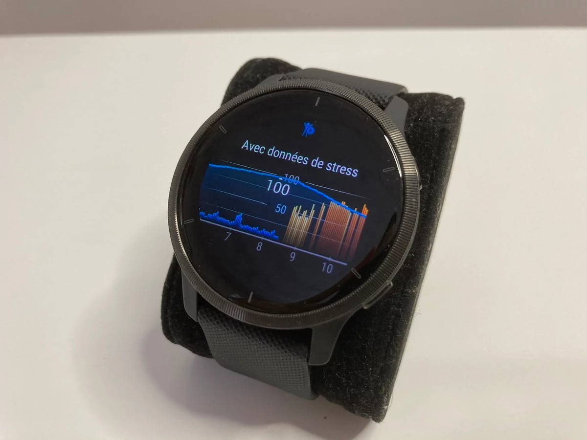 Garmin Venu 2 - Graphique © Johan Gautreau