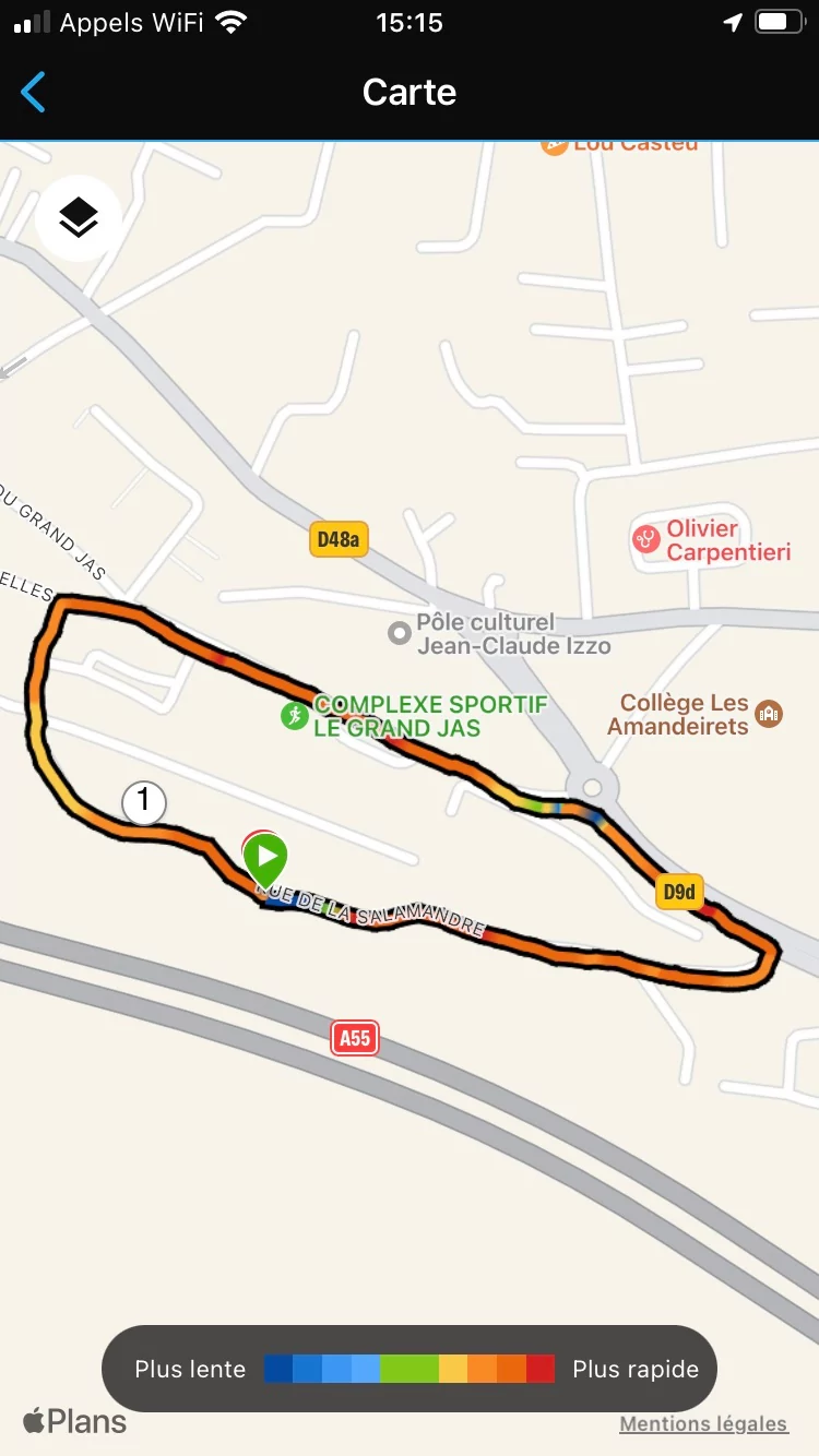 Garmin Connect - Trace GPS © Johan Gautreau