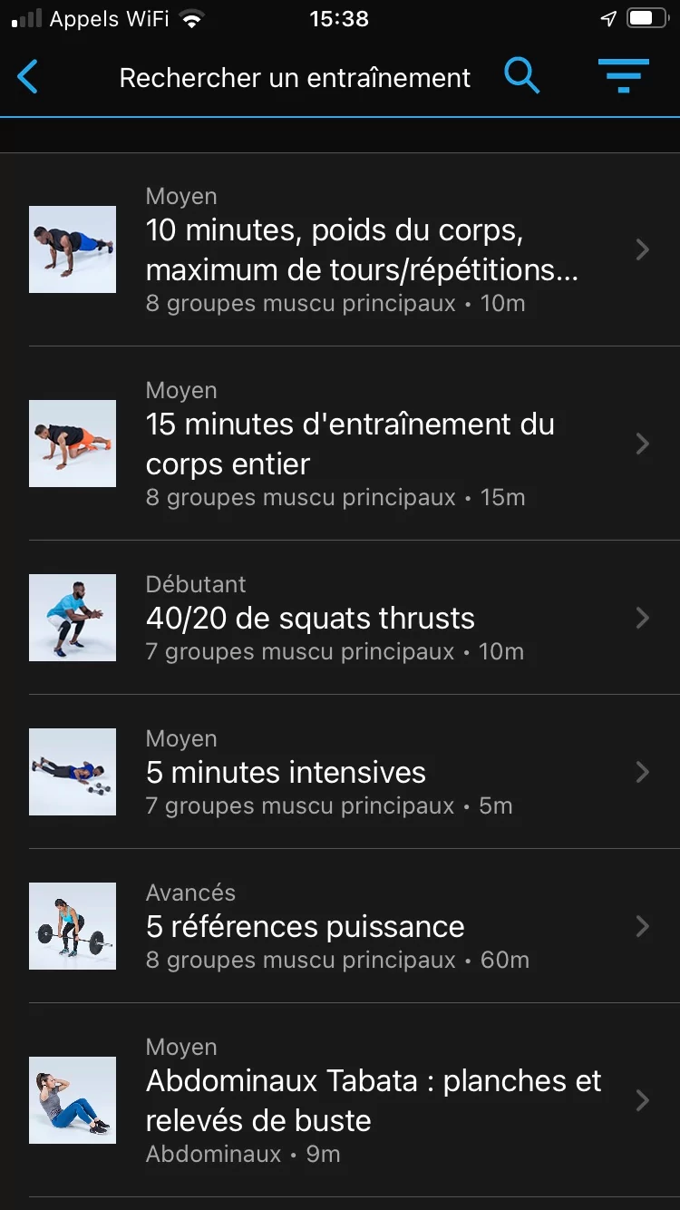 Garmin Connect - Programme Entraînement © Johan Gautreau