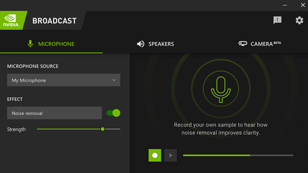 NVIDIA Broadcast : une interface simple pour parfaire vos streams © NVIDIA