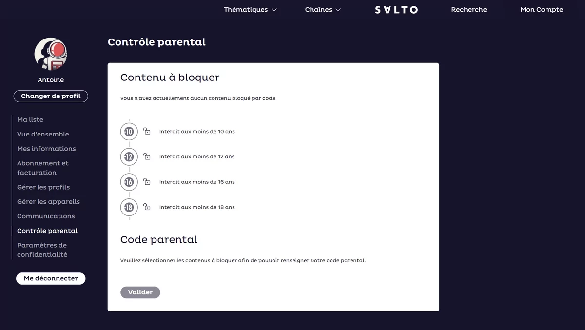 Salto options © Capture d'écran
