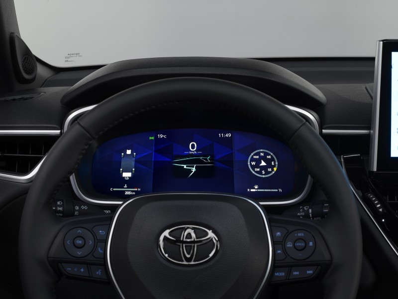 Le Corolla Cross introduit le premier tableau de bord 100 % numérique de la marque ©Toyota