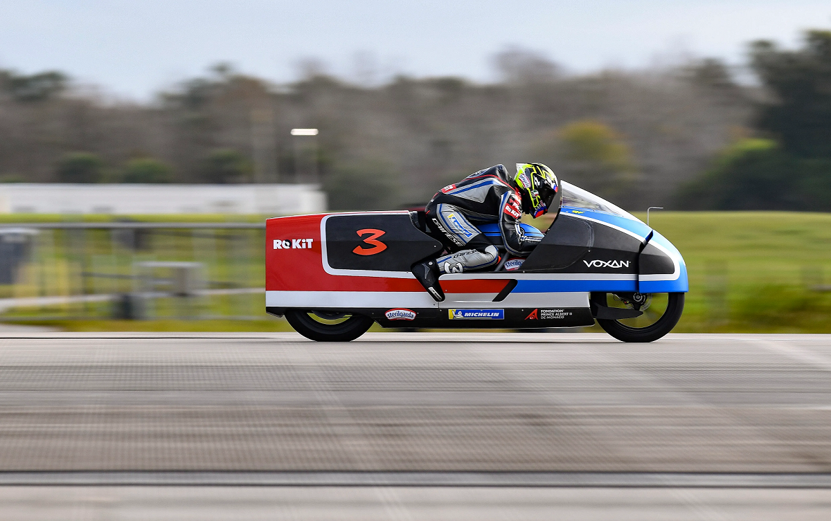 Le record du monde de vitesse pour une moto électrique pulvérisé par la Voxan Wattman