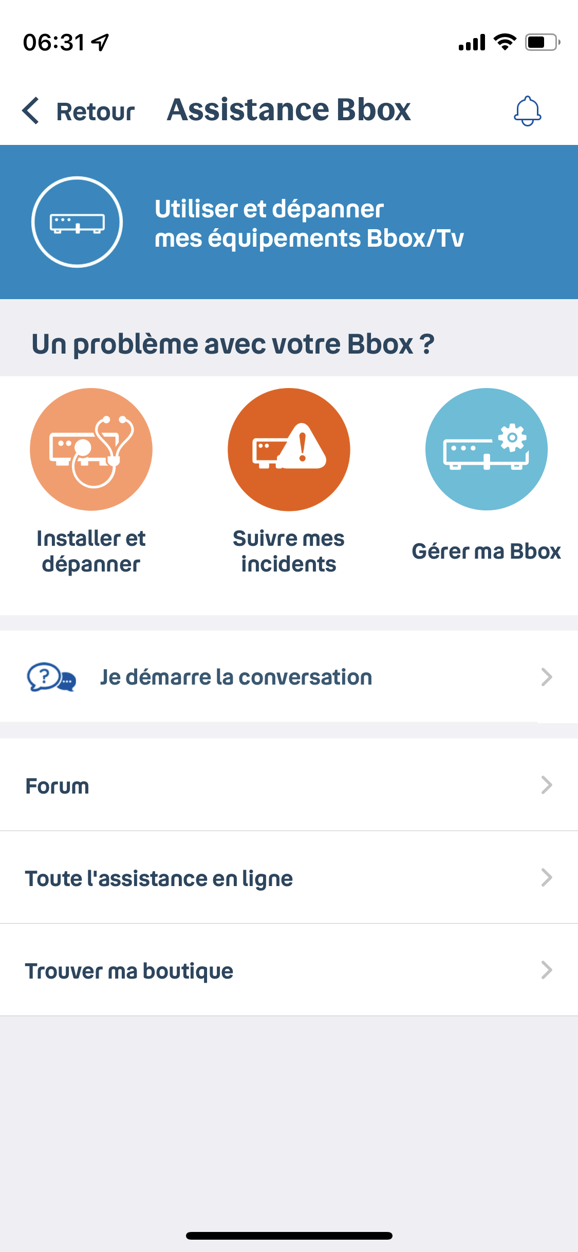 Bouygues Espace Client iOS screen 5