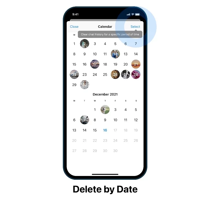 Telegram suppression par date © © Telegram