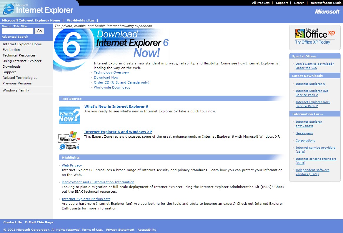 internet explorer © clubic.com