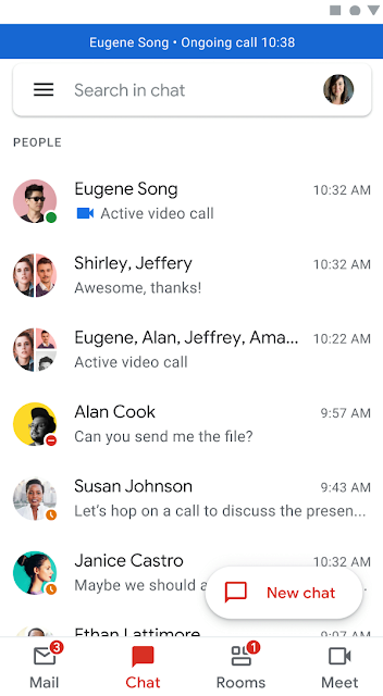 Gmail appels © Google