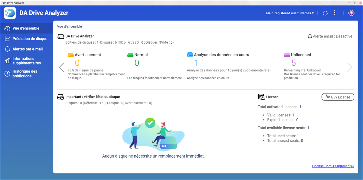 QNAP DA Drive Analyzer © Nerces