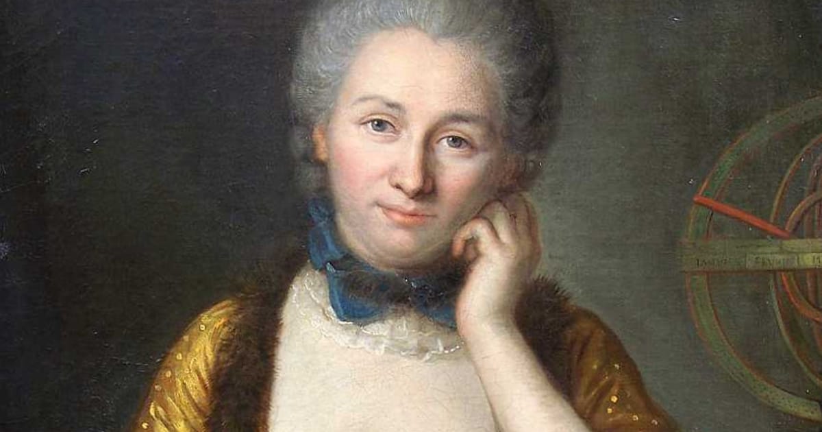 Émilie du Châtelet, portrait de Maurice-Quentin de La Tour (détail) 