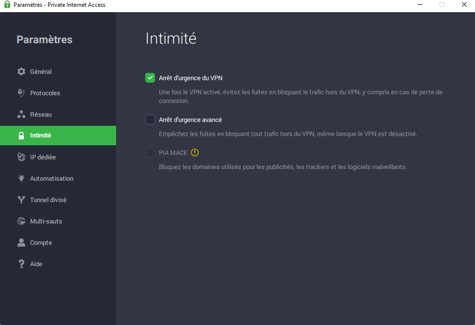 Private Internet Access 2022 © Private Internet Access