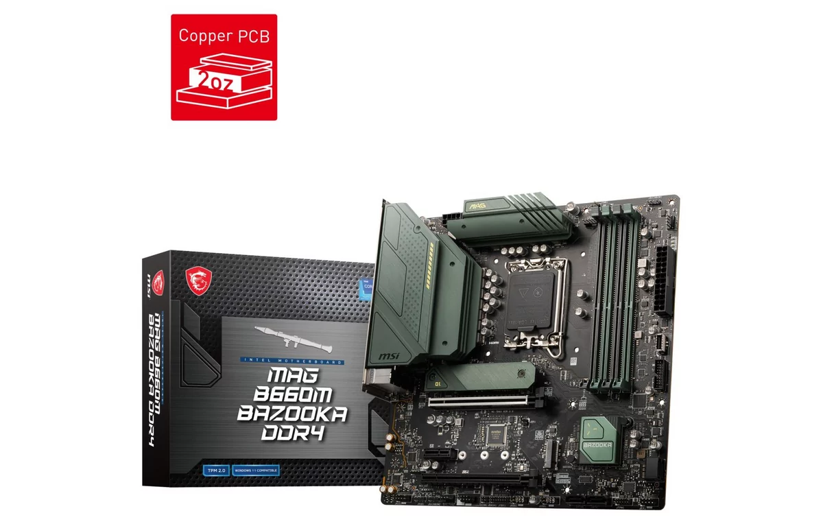MSI MAG B660M Bazooka DDR4 © Videocardz