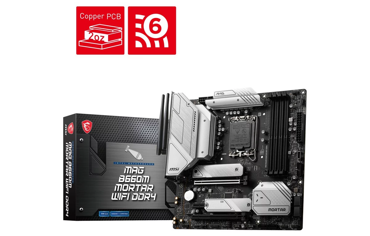 MSI MAG B660M Mortar WiFi DDR4 © Videocardz