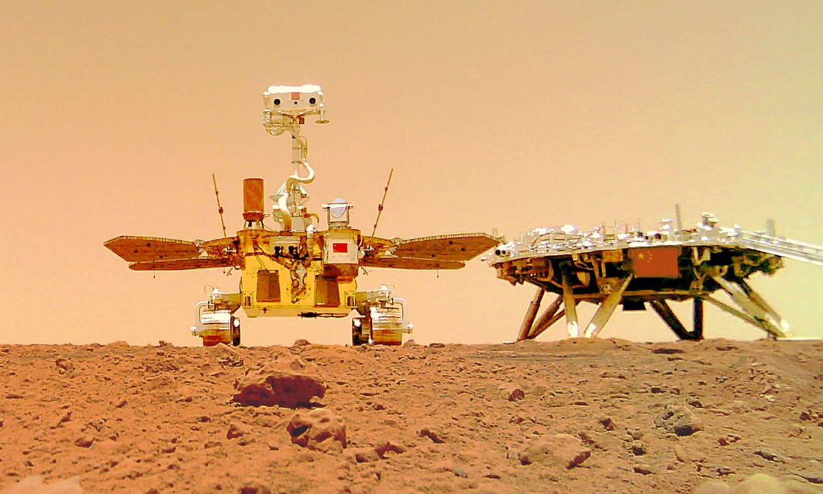 rover zhurong Mars Chine © CNSA