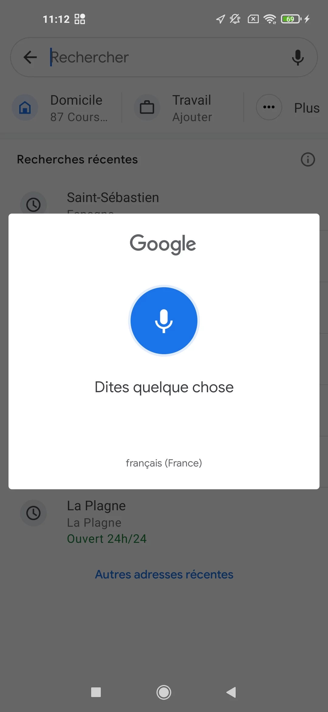 Screen 2 Google Speech
