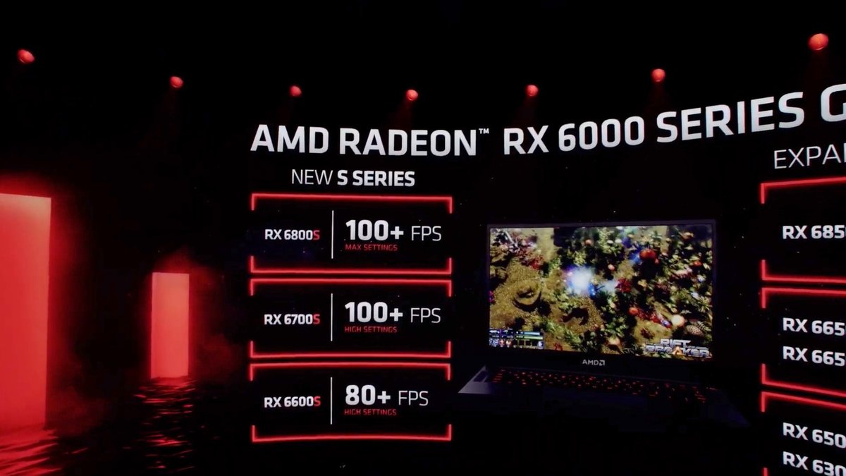 AMD GPUs mobiles CES 2022-4 © © AMD