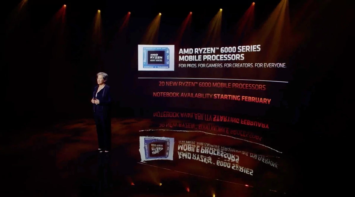 AMD CPUs mobiles CES 2022-14 © © AMD