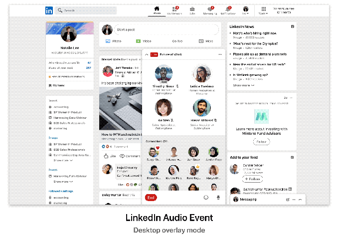 LinkedIn audio