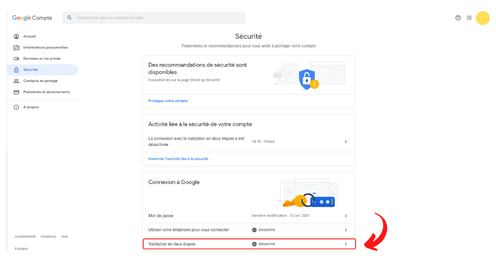 YT Dbl Auth 1 © © Google
