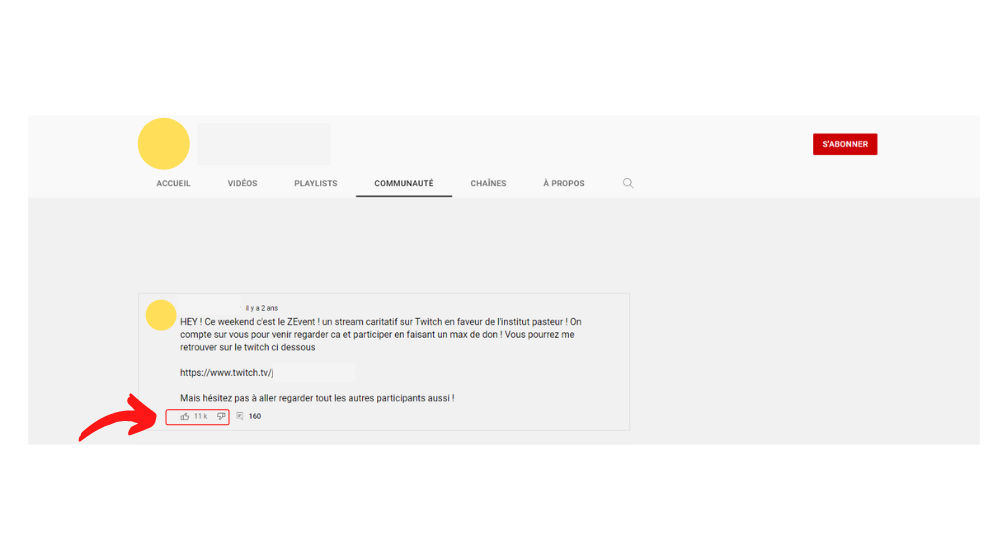 YT Post Commu 1 © © Google / Youtube