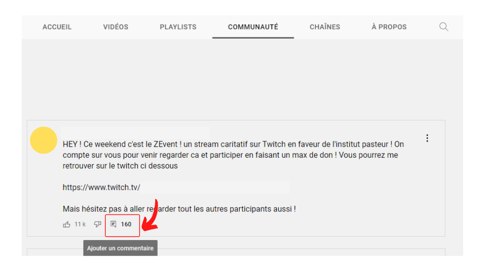 YT Post Commu 2 © © Google / Youtube