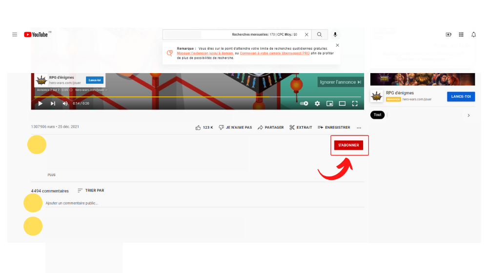 YT Abo 2 © © Google / Youtube