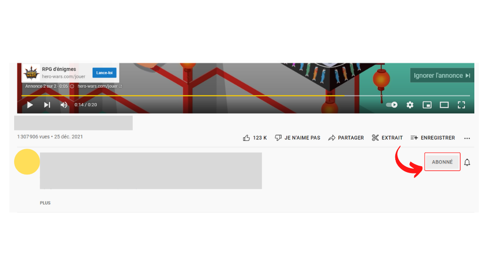 Comment se désabonner d’un membre sur YouTube
