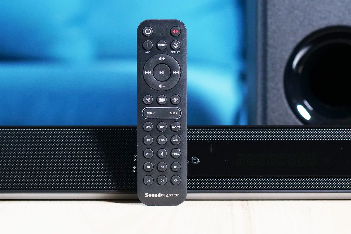 Test Creative Sound Blaster Katana V2 télécommande