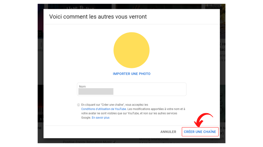 YT Creer Chaine 2 © © Google / Youtube