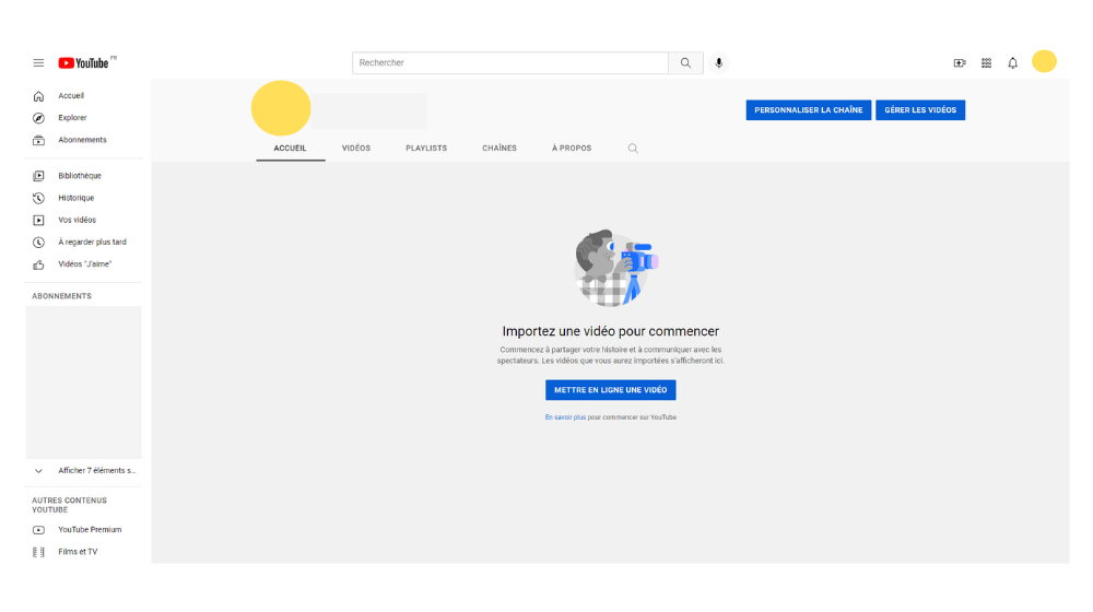 YT Creer Chaine 3 © © Google / Youtube