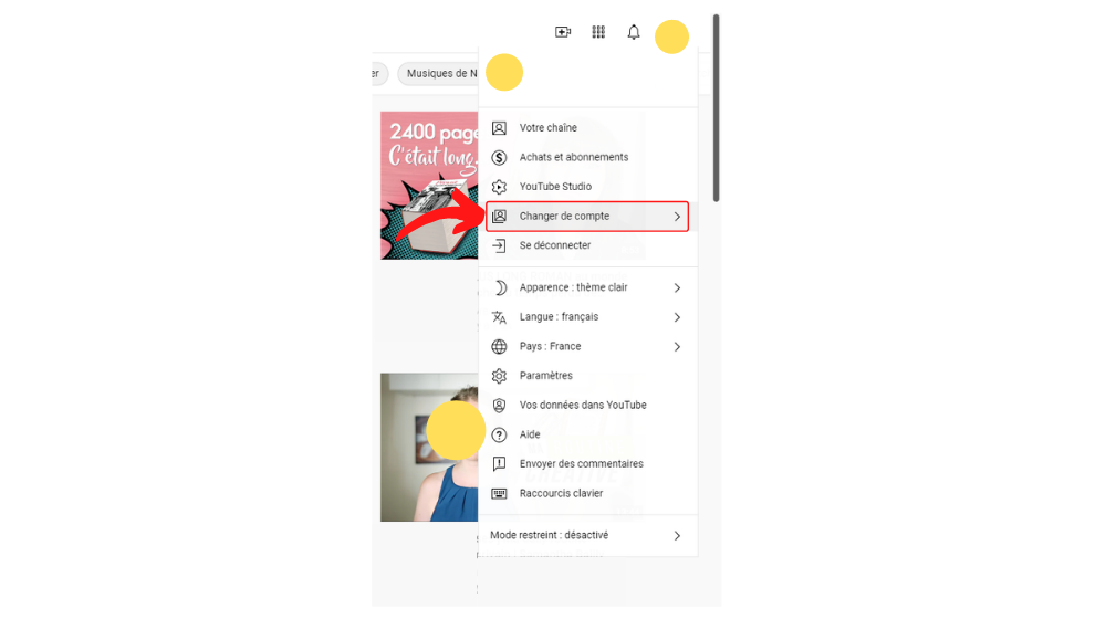 comment changer de compte sur apple music