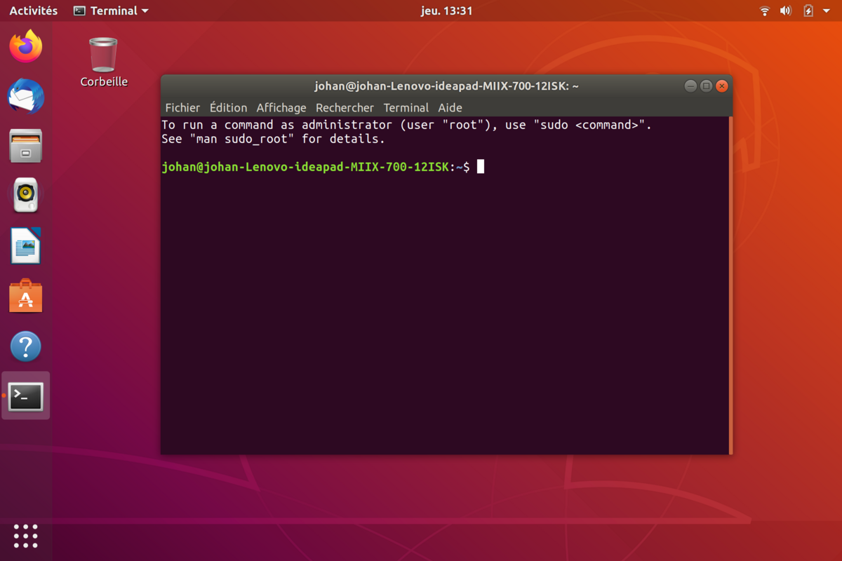 Linux Terminal © Johan Gautreau