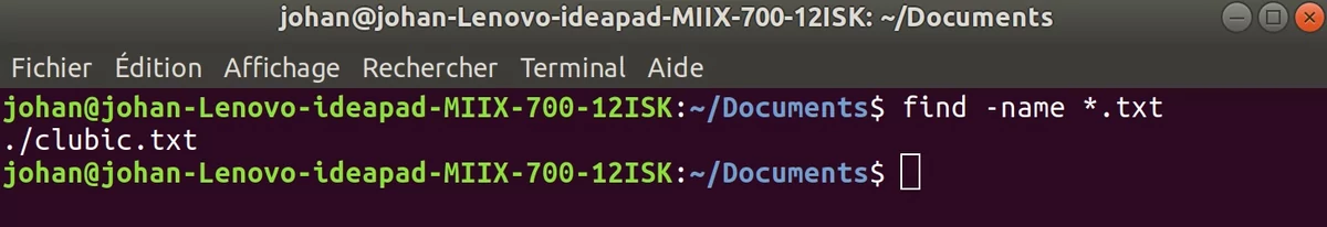 Linux commande find © Johan Gautreau