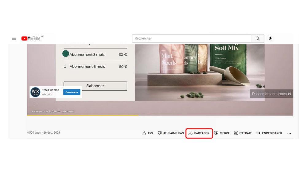 YT Partage 1 © © Google / Youtube