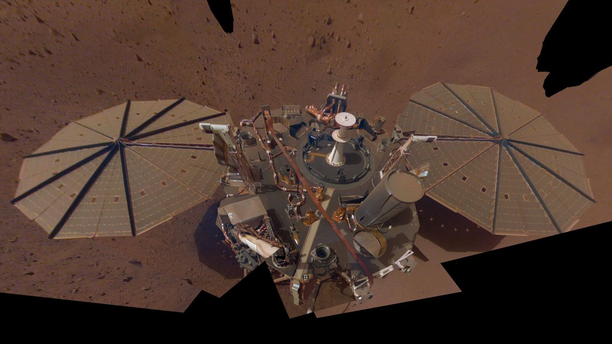 InSight Dust Selfie © NASA/JPL-Caltech