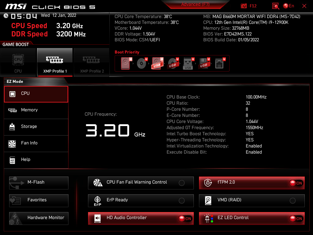 MSI MAG B660M Mortar WiFi DDR4 © Nerces